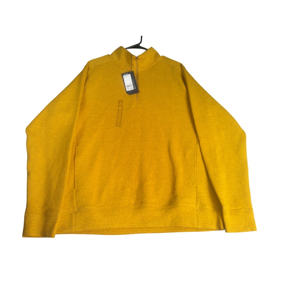 VRST Recharge Lunar 1/4 Zip Pullover Palomino Gold Heather Men's Large NWT